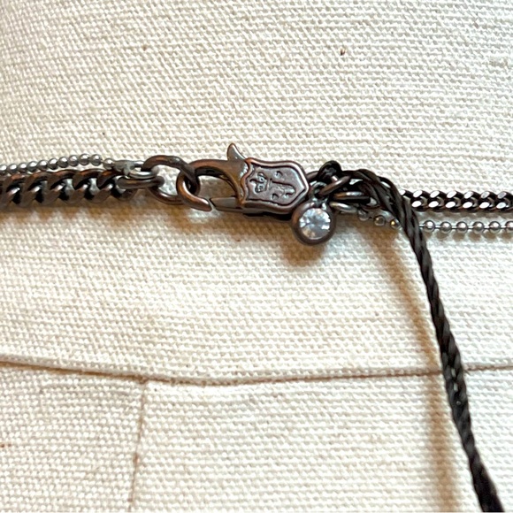 NWT Juicy Couture Wispy Long Layered Necklace w/ Crystals, Pearl, & Rhinestones - Picture 10 of 11